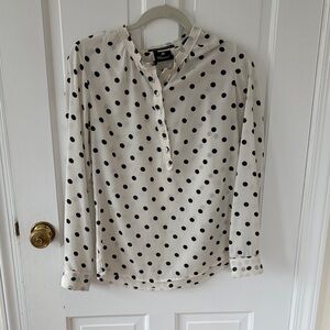 Scotch & Soda Ivory and Black Polka Dot Blouse